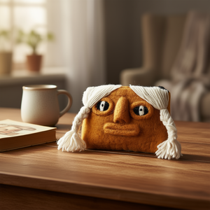 Porte-monnaie en feutre au design inspiré de l'humour et de la sagesse - Product Image 3