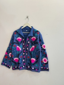 Lot en gros de vestes brodées Suzani en coton TNT, veste ethnique traditionnelle indienne - Product Image 4