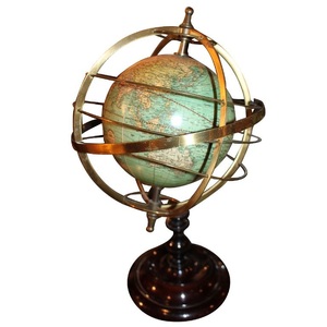 Globo Terráqueo de Escritorio de Latón Antiguo, Ecológico y Duradero, Decoración de Estilo Tradicional Vintage, Mapa Mundial Giratorio para el Hogar y la Oficina - Product Image 2