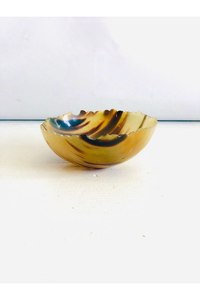 Bol de service en corne naturelle polie, fait main en Inde - Durable, léger, idéal pour les fêtes, provenant d'Inde - Product Image 5