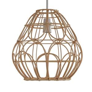 Abat-jour rond en rotin artisanal, tressé à la main, pour suspension, style bohème naturel, décoration de plafond pour la maison, vente en gros Vietnam - Product Image 6