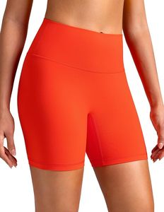 Shorts Deportivos de Cintura Alta para Mujer, Color Sólido, Elásticos, Tejidos con Spandex, Ecológicos, Sin Costuras, Elásticos - Product Image 6