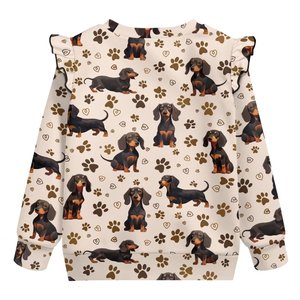 Sweat-shirt à col rond et manches longues pour enfants, vêtements de sport, sweat-shirt en tricot avec manches évasées, nouvelle collection automne et hiver - Product Image 6
