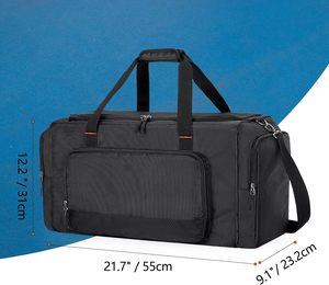 Bolsa de deporte para zapatillas con 3 divisores ajustables, bolsa de viaje para zapatillas con correas para el hombro para un transporte cómodo, bolsa para baloncesto - Product Image 3