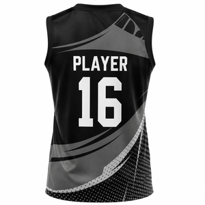 Ensemble de maillots de volley-ball personnalisés pour femmes, uniforme de sport respirant pour entraînement d'équipe, 100 % polyester - Product Image 3