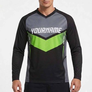 เสื้อจักรยานเสือภูเขาแขนยาวขายส่ง เสื้อเจอร์ซีย์ดาวน์ฮิลล์แบบกำหนดเอง เสื้อเจอร์ซีย์ปั่นจักรยานผู้ชายสำหรับมอเตอร์ครอส - Product Image 4