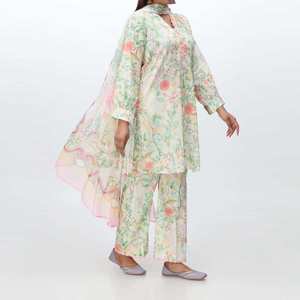 Digital Printed Cambric Mujer Blazers 3-PC Suit PS4363 - Product Image 2