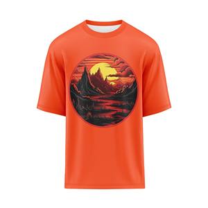 Camiseta de Moda para Hombre, Talla Grande, Sublimada, Manga Corta, Logotipo Frontal, Antiarrugas, Secado Rápido, Estilo Urbano - Product Image 1