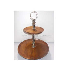 Customizable Wooden Rustic <b>3</b>-<b>Tier</b> <b>Cake</b> <b>Stand</b> Sustainable Ins Style Tool with Box Packaging Customizable Size - Product Image 5