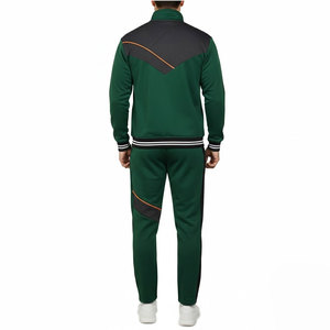 Survêtements de haute qualité personnalisés avec logo, respirants, à séchage rapide, en polyester/coton, col montant, fermeture éclair, pour hommes - Product Image 2