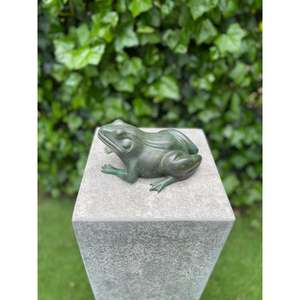 Sculpture de grenouille antique verte, fournitures de jardin, décorations de grenouilles miniatures, prix bas - Product Image 1