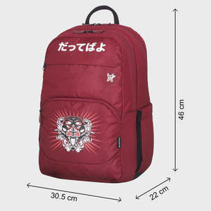 Sac à dos pour ordinateur portable Arctic Fox Katana Tawny Port - Sac de voyage élégant en PU avec port USB pour le bureau et l'université - Product Image 5