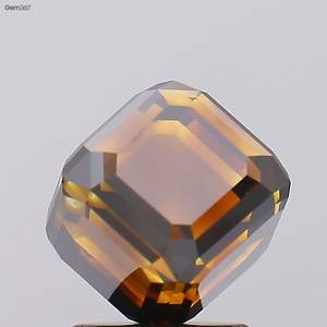 Diamante de Corte Cubo Modificado, Color Amarillo Anaranjado Fantasía, Certificado por IGI, 3.61 Ct - Product Image 3