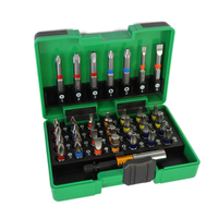 Set Perkakas Tangan Promosi MRM Baja S2 Berlapis Krom dengan Kotak Keras Khusus, Set Mata Obeng Magnetik Hex Phillips PH2