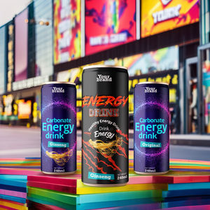 Boisson énergisante sans sucre, marque privée, 330 ml, 500 ml, OEM, nouveau style, vente chaude, carbonate, échantillon gratuit, conception, faible MOQ - Product Image 1