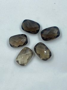Natural Smoky Quartz <b>Cushion</b> Shape 18.05Carat 8x15MM High Quality Smoky Brown <b>Colour</b> for Jewelry Making - Product Image 1