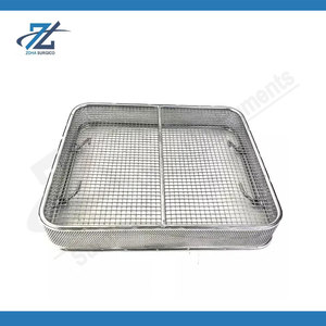 Plateau de stérilisation en maille, panier pour instruments chirurgicaux, autoclavable, conteneur de stérilisation médicale pour hôpitaux, cliniques dentaires et vétérinaires - Product Image 5