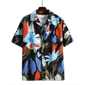 Chemise pour homme à imprimé numérique, style plage hawaïenne, été 2026 - Product Image 2