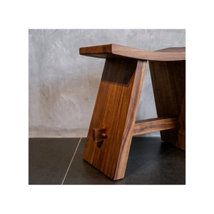 Premium Handcrafted Curved Saddle Solid Suar Wood Stool Bench Accent Side Table <b>Footrest</b> for Your Beautiful Elegant Living Rooms - Product Image 3