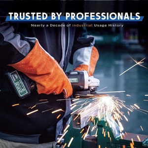 Gants de soudage en cuir de vachette pleine fleur, résistants à l'abrasion, à la chaleur et aux flammes, durables, pour la construction et le barbecue - Product Image 6