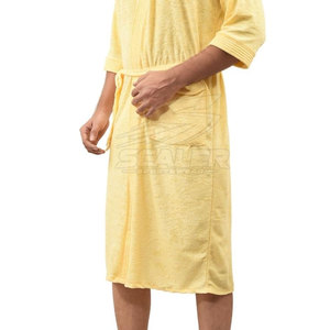 Peignoir en polaire pour homme style hôtel, 100% coton, manches longues avec ceinture, pour la maison, le spa, la station balnéaire, la douche, la piscine et la chambre d'hôtes - Product Image 6