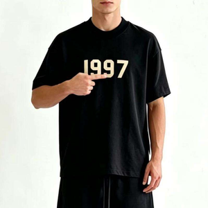 Camiseta Oversize Lisa de Algodón 100% de Alta Calidad Fear 1997 para Impresión, Hombro Caído, Peso Pesado - Product Image 2