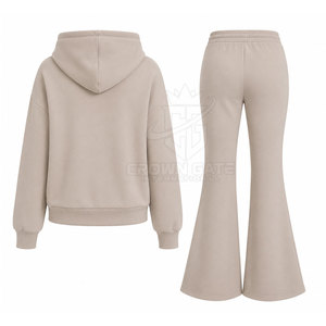Custom Logo Design Women Patch Work Lounge Wear Set Casual Hooded Tracksuit Style With Comfortable Fit And Durable Fabric - Product Image 2