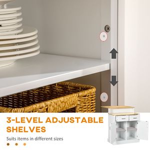 Mobiletto da Cucina con Supporto per Stoccaggio, Non Difettoso, con Garanzia di Reso, Prodotto per Isole e Carrelli da Cucina - Product Image 3