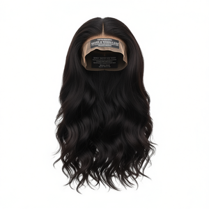 <b>Long</b> Layered Human Hair <b>Wig</b>-Natural Black - Product Image 2