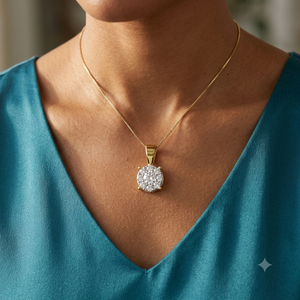Collier Solitaire Tendance en Argent 925 avec Diamant Moissanite SHRAMAN, Cadeau de Luxe Personnalisé pour Mariage et Anniversaire, Troisième Pendentif - Product Image 2