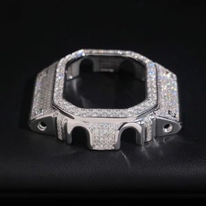 DW5600 Premium Iced Out <b>Watch</b> <b>Case</b> Conversion Kit Stainless Steel Luxury CasiOak Style Look Metal <b>Case</b> Designer <b>Watch</b> kit - Product Image 5