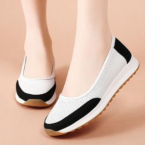 Zapatos Planos Transpirables para Mujer, Sin Cordones, con Suela Suave, Antideslizantes, Punta Redonda; Plantillas Ligeras, Cómodas y Antideslizantes - Product Image 1