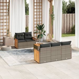 Conjunto de Sofás Grises para Jardín - Product Image 1