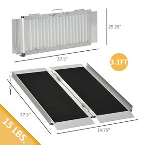 Rampa Portatile per Sedia a Rotelle: Dispositivo Ausiliario Essenziale per un Facile Accesso - Product Image 2