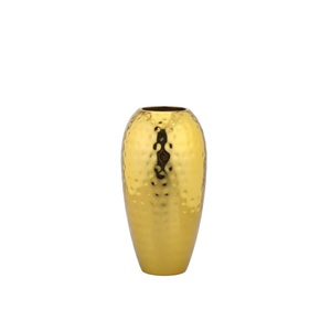 Vase à fleurs décoratif de qualité supérieure, finition dorée brillante, vase à fleurs moderne en métal doré, lot de 2 vases ronds faits à la main, en vente - Product Image 5