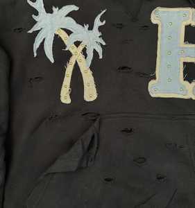 Hoodies de haute qualité avec broderie personnalisée, imprimé, en coton, coupe courte, surdimensionnés, effet délavé, zippés, respirants, pour hommes, prix raisonnable, OEM - Product Image 3