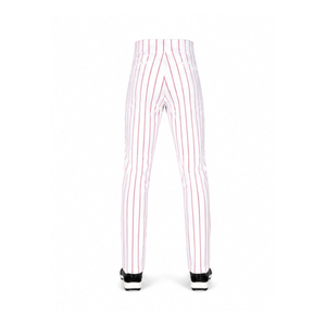 Pantalon de baseball unisexe à rayures fines, personnalisé pour l'entraînement au frappeur, uniforme d'équipe de baseball et softball, respirant et à séchage rapide, 100% coton - Product Image 2
