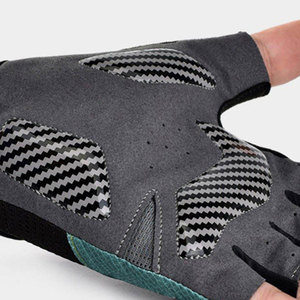 Gants de cyclisme unisexes mi-doigts respirants avec paume en mesh rembourrée pour une meilleure adhérence, idéaux pour les sports de plein air et le vélo - Product Image 4