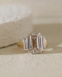 อีเทอร์นิตี้แบนด์อีนิตี้อีจีไอ/เจียรีแลปโตขึ้นเครื่องประดับเพชรแหวนทอง14K สำหรับงานหมั้นของผู้หญิงวง - Product Image 1