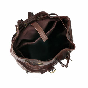Zipper Compartments <b>Laptop</b> Pockets <b>Leather</b> <b>Backpacks</b> Latest Design Customized Low Price <b>Leather</b> Made <b>Backpacks</b> - Product Image 3