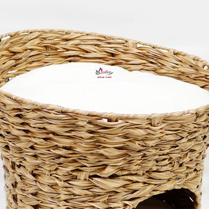 Cama para Mascotas de Jacinto de Agua Natural Artex Dong Thap, Ecológica, de 2 Niveles, con Cojín - Product Image 5