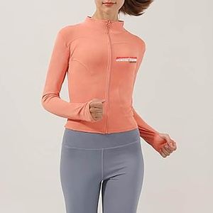 Wholesale Custom Logo And Design High Quality Yoga <b>Jacket</b> for Women Comfortable Soft Fabric <b>Workout</b> Clothing For Gym And Running - Product Image 5