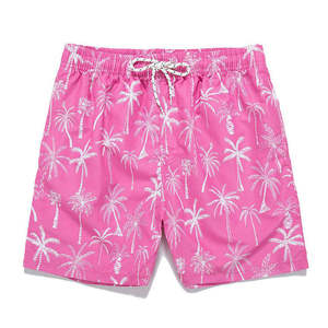 Summer Casual <b>Men</b> Beach Sports Swim <b>Trunks</b> Breathable Eco-Friendly Quick Dry Drawstring Closure Mid Waist Loose Knit Straight - Product Image 2