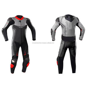 Combinaison de moto en cuir sur mesure, homologuée CE, protection intégrale, qualité course - Product Image 1