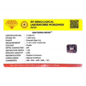 Loose 7.5 Carat Natural Amethyst Oval Cut Gemstone for Fine Jewelry - Product Image 4