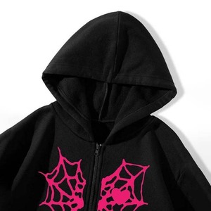 Custom Logo Puff Print Heavy Weight Thick <b>Zip</b> <b>up</b> Hoodies 100% Cotton Streetwear Men's Oversized Hoodie OEM Service - Product Image 5