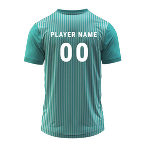 Maillot de football personnalisé à rayures tonales, col en V, respirant et à séchage rapide, idéal pour les équipes de club, l'entraînement et les matchs – Meilleures ventes - Product Image 3