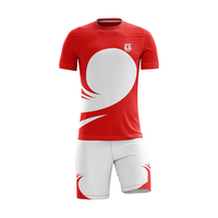 Uniforme de Fútbol, Conjunto de Camiseta y Pantalones Cortos Transpirables para Entrenamiento, Estampado, Tallas Grandes, Ropa Deportiva Unisex