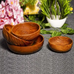 Bol de service en bois Pakka Sheesham, bol de service multifonctionnel en bois, bol de service/bol décoratif/objets de décoration intérieure/cadeaux - Product Image 1