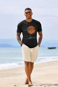 Camiseta de Algodón Tejida Casual para Hombre con Logotipo Personalizado, Cuello Redondo, Ecológica, de Secado Rápido, para Verano, de Alta Calidad, al por Mayor - Product Image 5